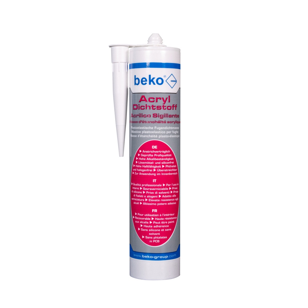 beko Premium Acryl-Dichtstoff, weiß, 310 ml