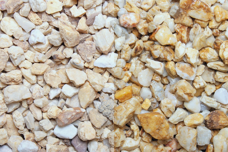 Zierkies / Taunuskies, gelb-bunt