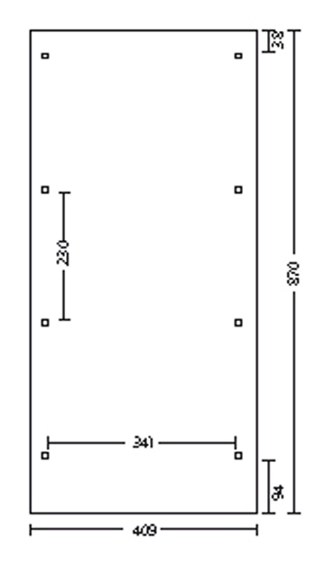 Skan Holz Walmdach-Carport Wendland, Leimholz, 409 x 870 cm, Aluminium-Dachplatten