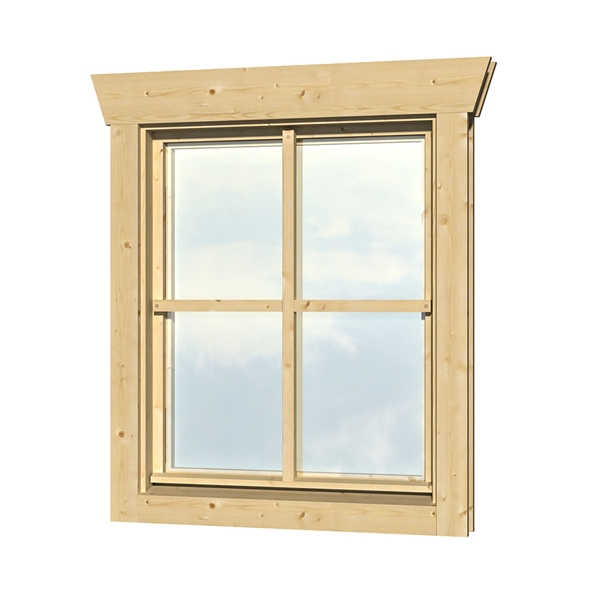 Skanholz_Einzelfenster Skan Holz Dreh-Kipp-Einzelfenster 57,5 x 70,5 cm für 45 mm Blockbohlen, Anschlag rechts