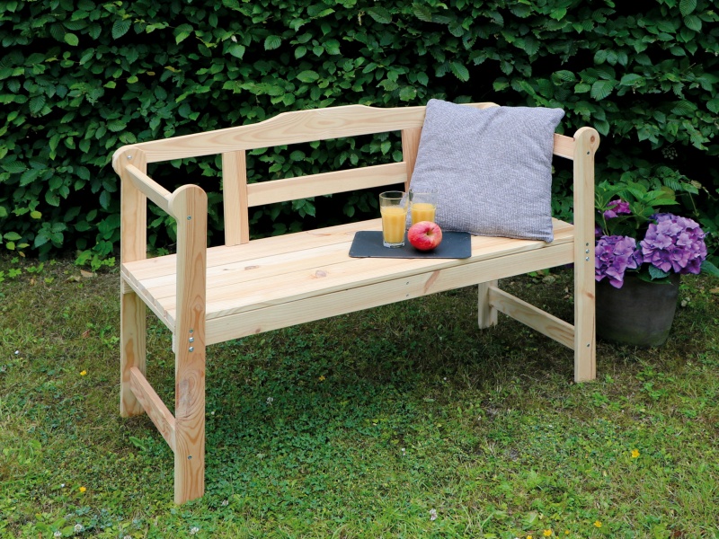 Promadino Friesenbank, natur, 2-Sitzer