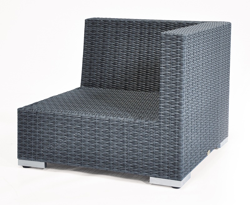 Sonnenpartner Lounge-Eckmodul Residence, Aluminium / Kunststoffgeflecht graphit-schwarz