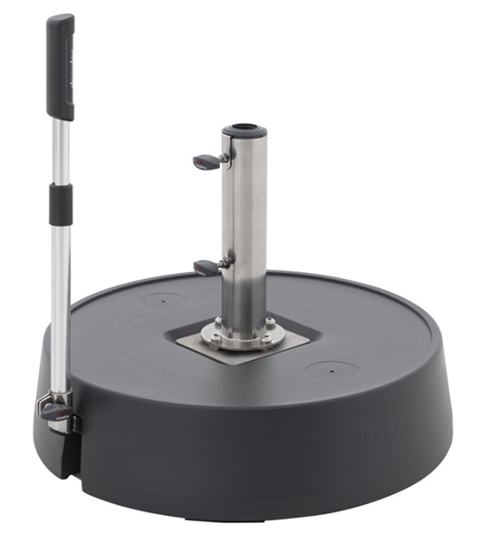 Doppler Schirmständer / Schirmsockel Expert Easy Move Switch, fahrbar, 57,5 kg, bis 60 mm  ø