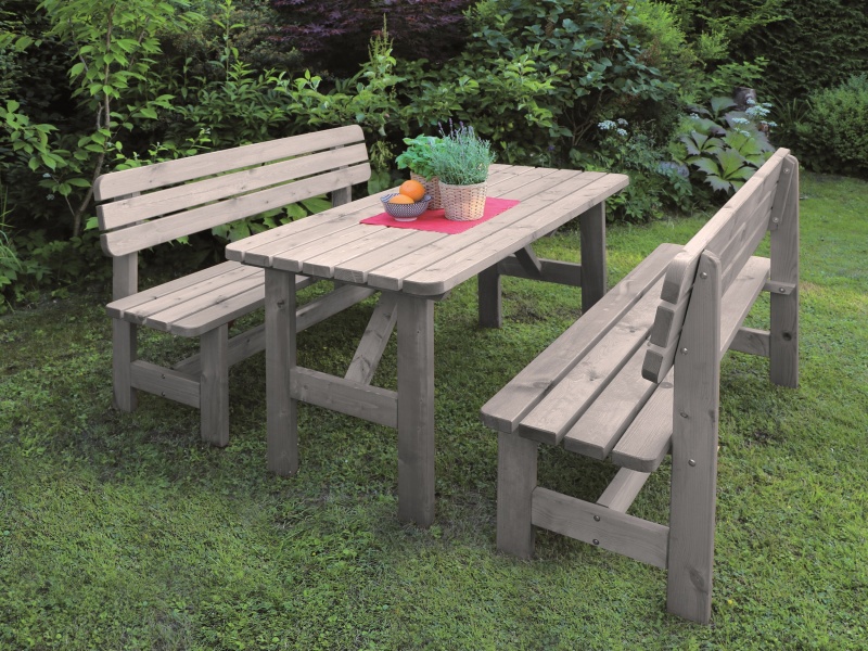 Promadino 3-teilige Tischgruppe Summer, grau