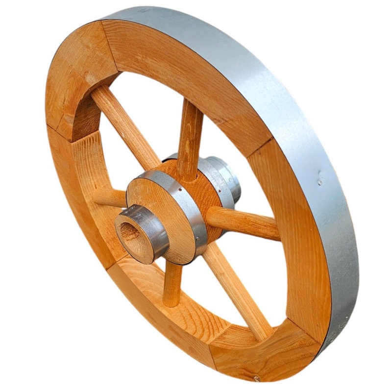 Promadino Wagenrad klein, Ø 50 cm, honigbraun